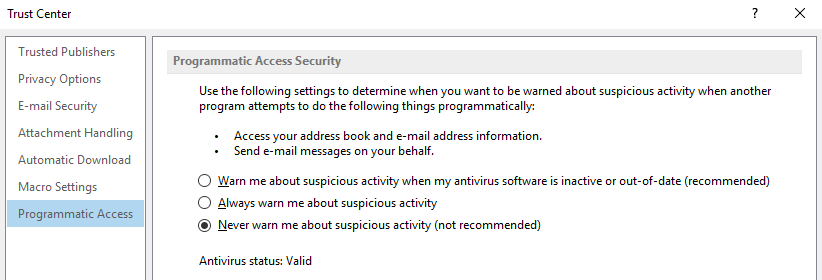 Désactivez temporairement votre antivirus : L'antivirus peut parfois interférer avec le bon fonctionnement d'Outlook lors de l'envoi de courriers. En le désactivant temporairement, vous pourrez déterminer si celui-ci est à l'origine du problème.
Localisez l'icône de votre antivirus dans la barre d'état système